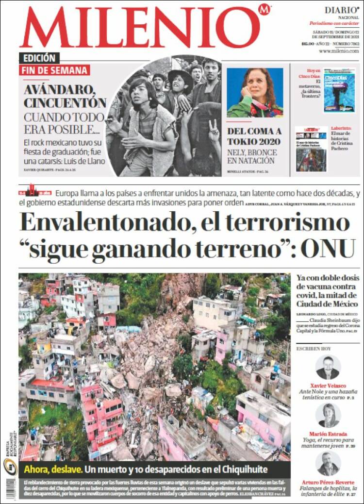 Portada de Milenio (México)