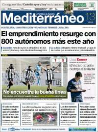 Portada de El Periódico Mediterraneo (Espagne)