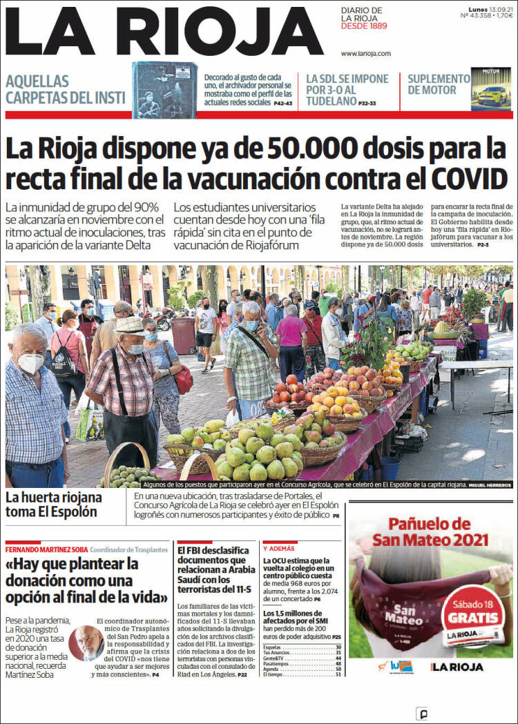 Portada de La Rioja (Espagne)