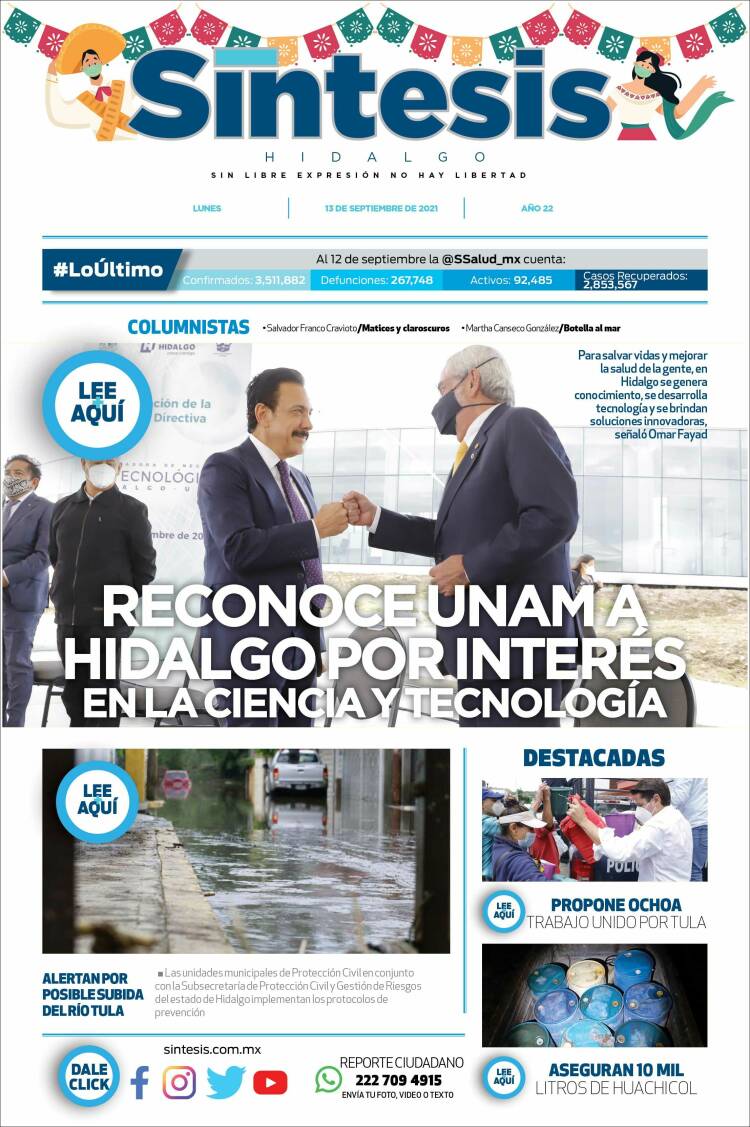 Portada de Sistesis - Hidalgo (M&eacute;xico)