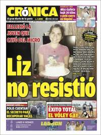 Portada de Diario Crónica (Paraguay)