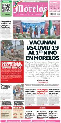 Portada de Diario de Morelos (México)