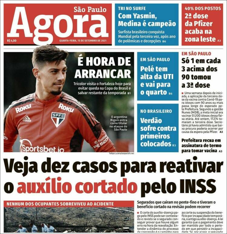 Portada de Jornal Agora (Brasil)