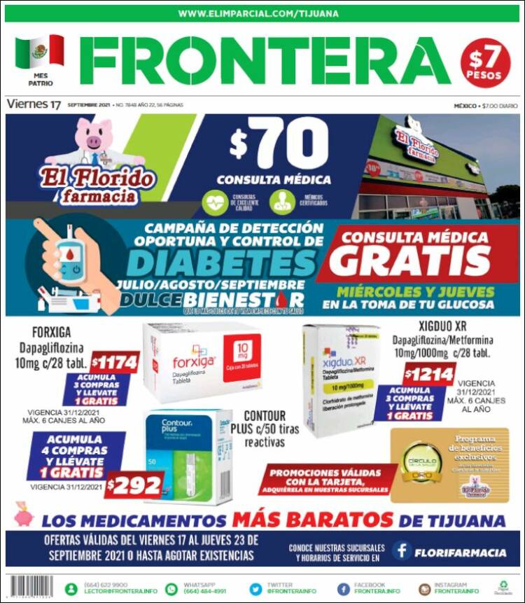 Portada de Frontera (México)