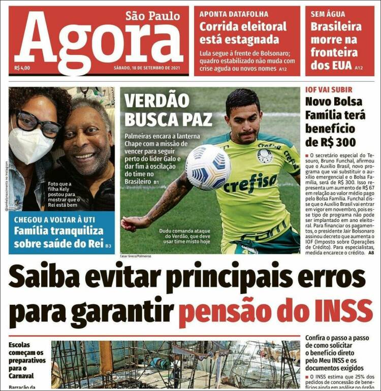 Portada de Jornal Agora (Brasil)