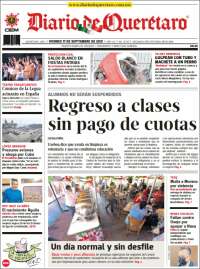 Portada de Diario de Querétaro (México)