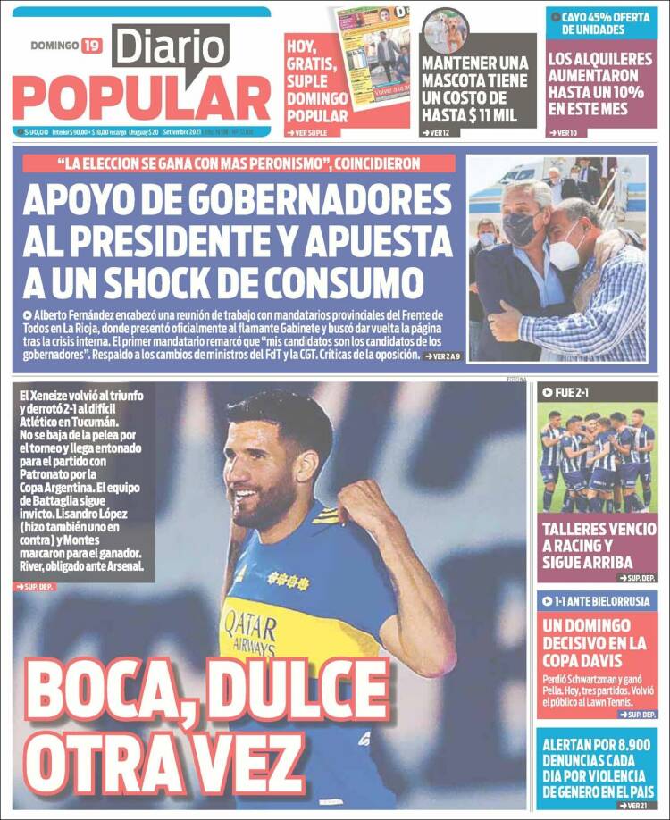 Portada de Diario Popular (Argentina)