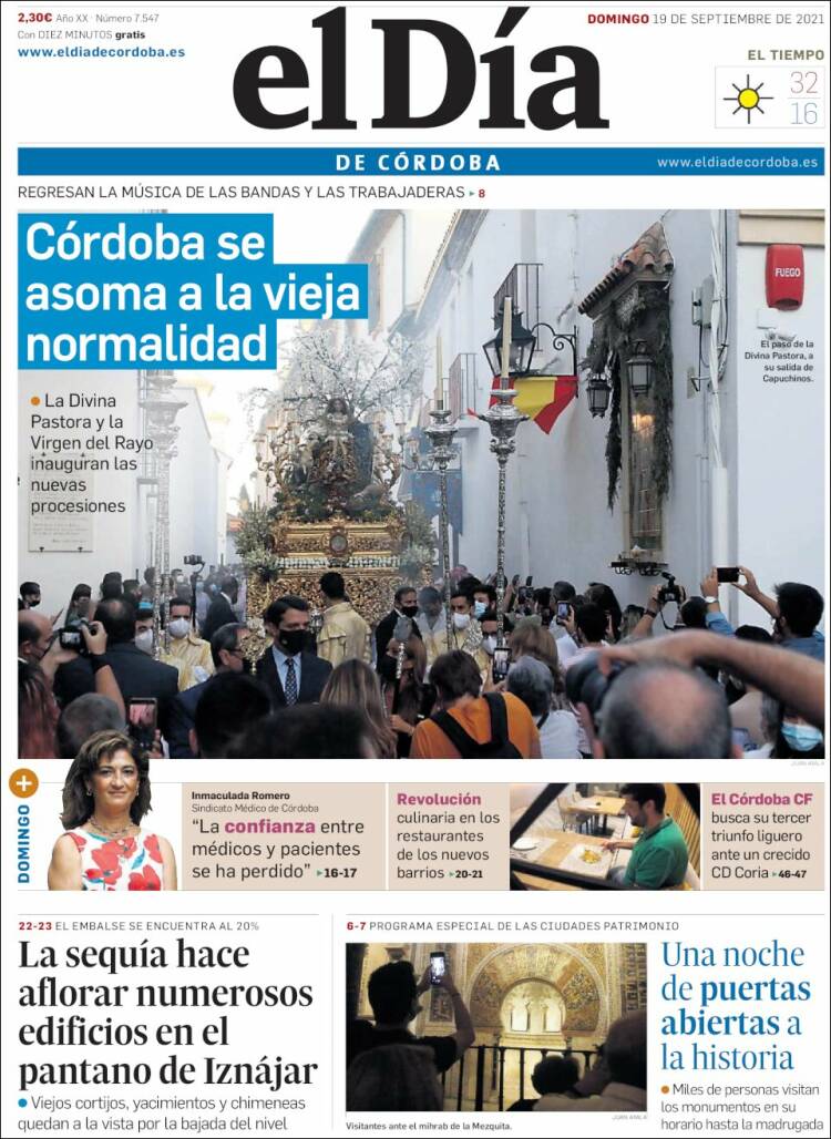 Portada de El Día de Córdoba (España)