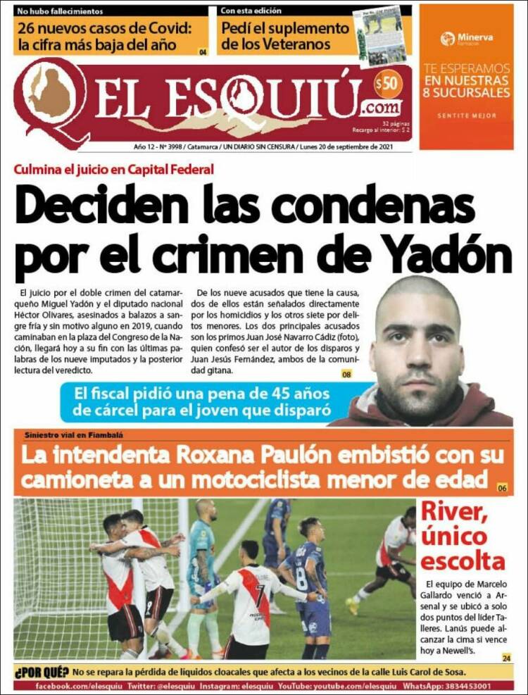 Portada de El Esquiu (Argentina)