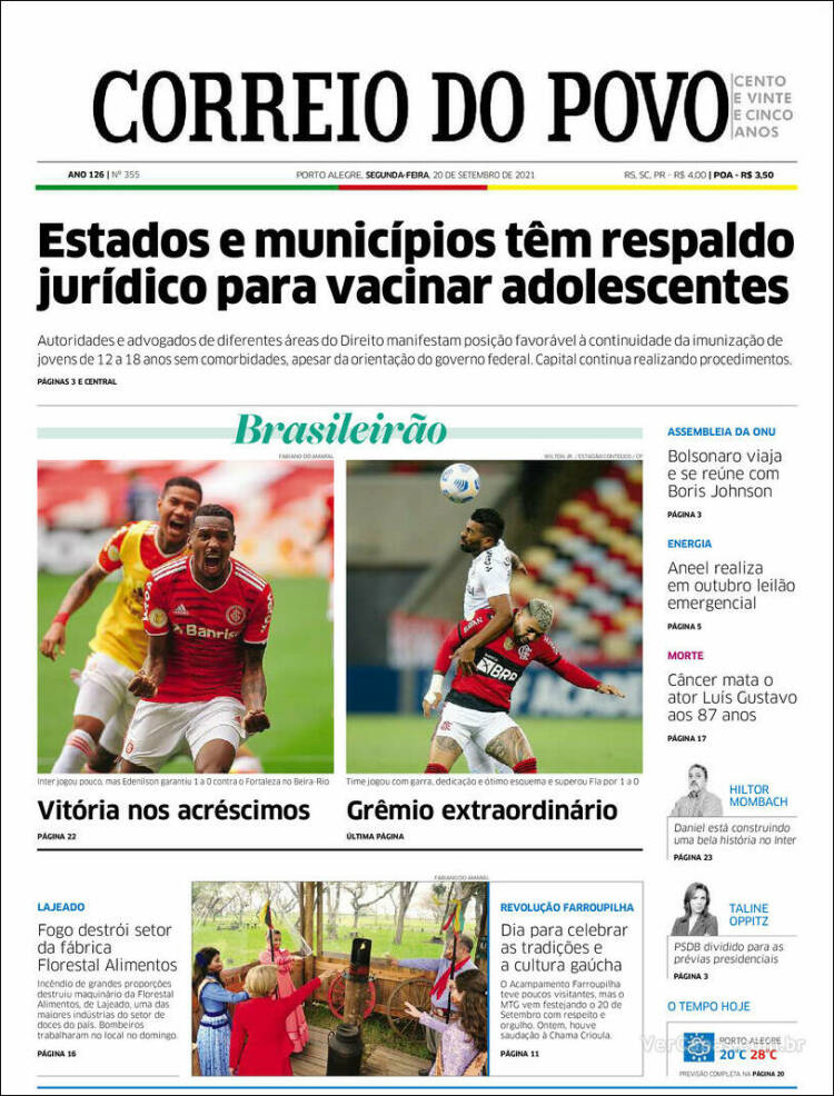 Portada de Correio Do Povo (Brasil)