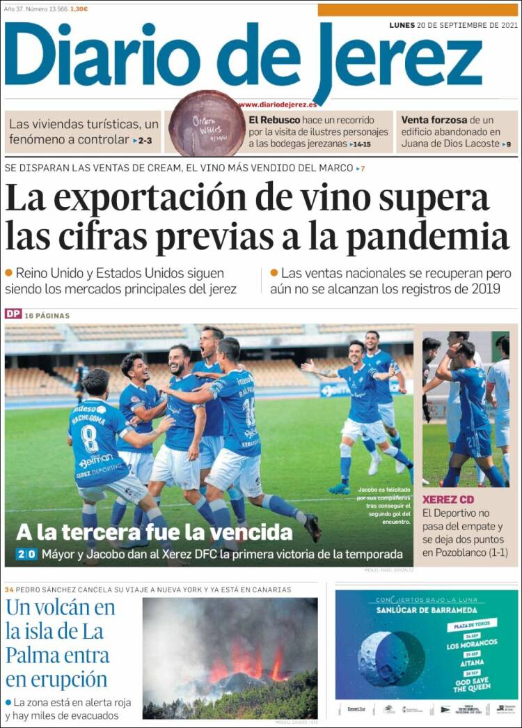 Portada de Diario de Jerez (España)