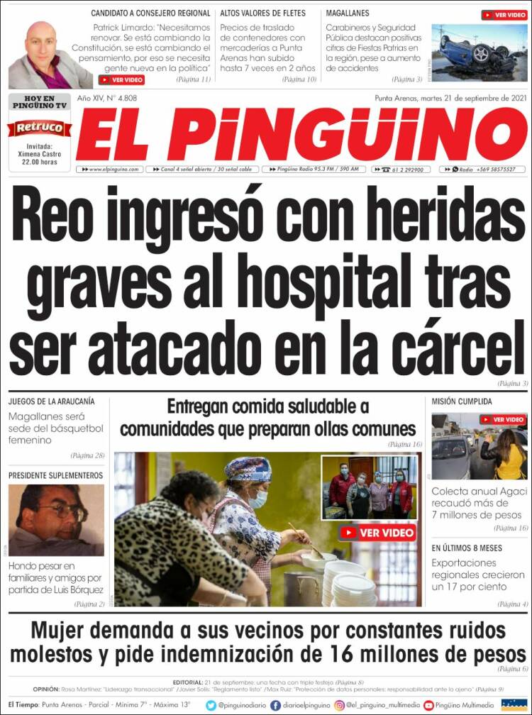 Portada de El Pingüino (Chile)