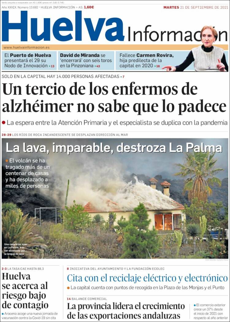 Portada de Huelva Información (Spain)