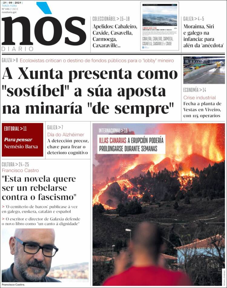 Portada de Nòs Diario (España)