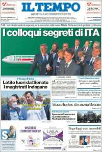 Portada de Il Tempo (Italia)