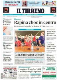 Portada de Il Tirreno (Italia)