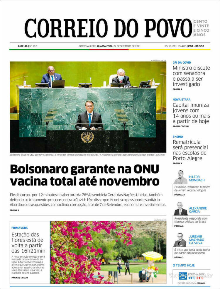 Portada de Correio Do Povo (Brasil)