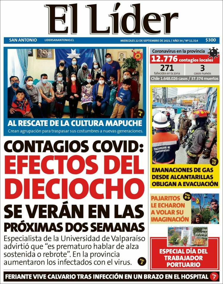 Portada de Lider de San Antonio (Chile)