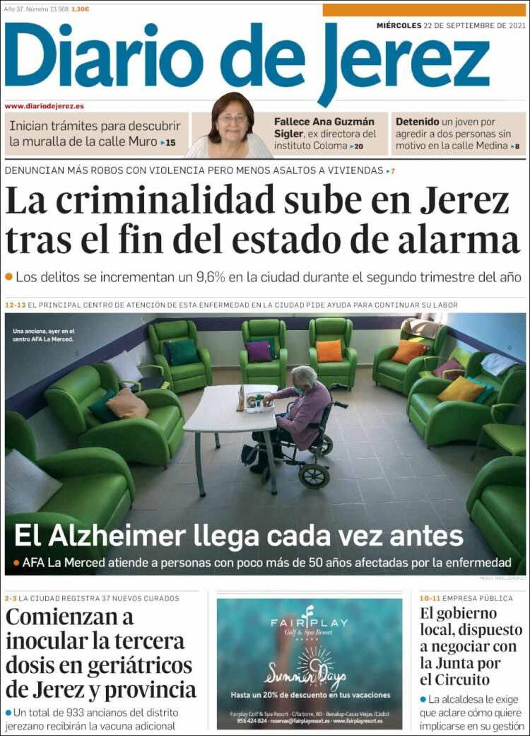 Portada de Diario de Jerez (España)