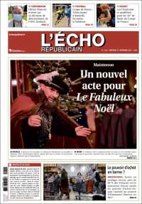 Portada de L'Echo Républicain (Francia)