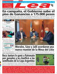 Portada de Periódico Lea (Argentine)