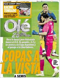 Portada de Olé (Argentina)