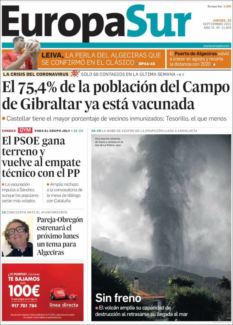 Portada de Europa Sur (España)