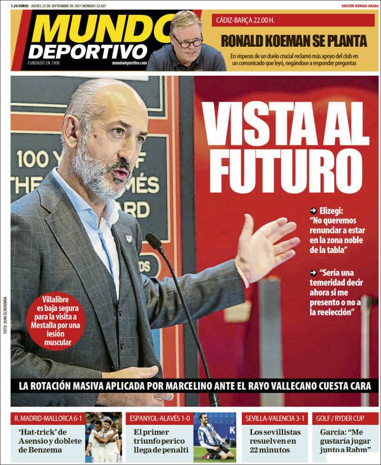 Portada de Mundo Deportivo Bizkaia (España)