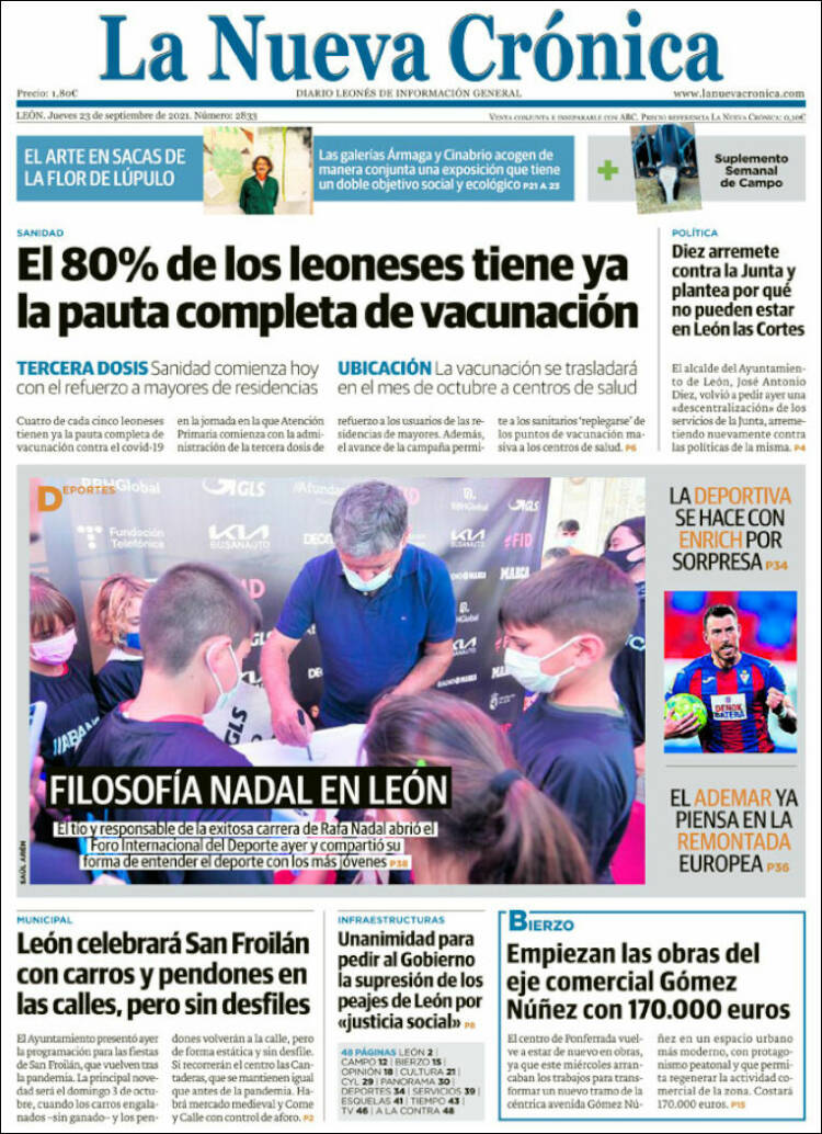 Portada de La Nueva Crónica (Spain)