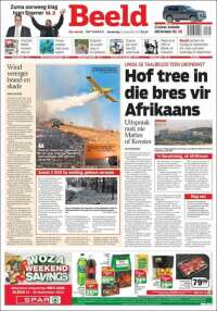 Portada de Beeld (South Africa)