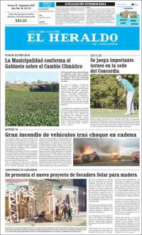 Portada de El Heraldo de Concordia (Argentina)