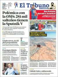 Portada de El Tribuno - Salta (Argentina)