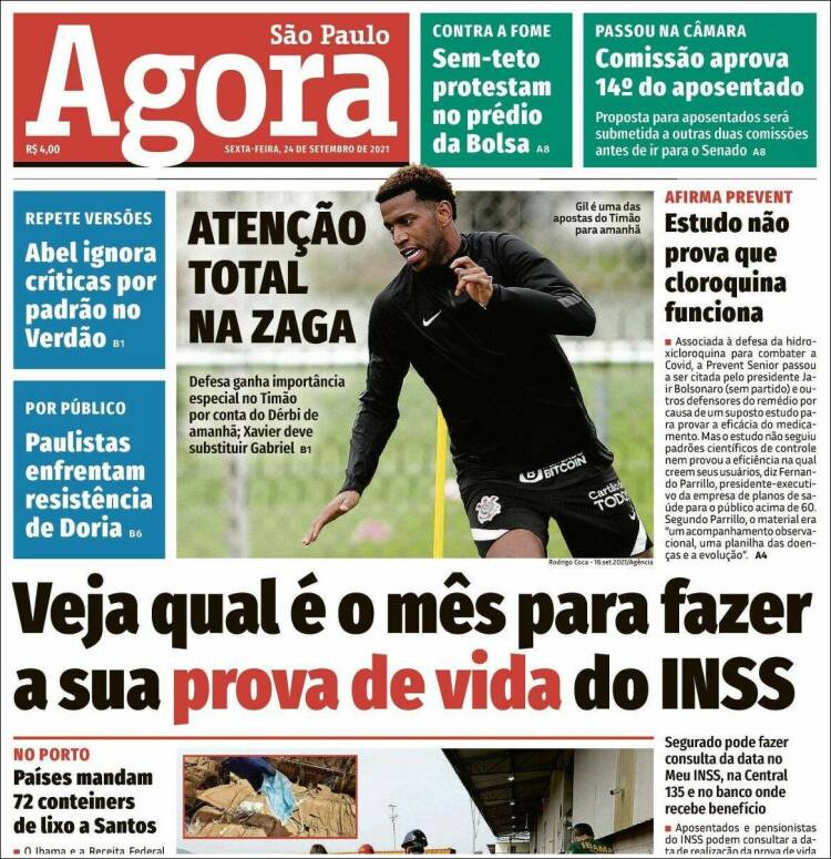 Portada de Jornal Agora (Brasil)