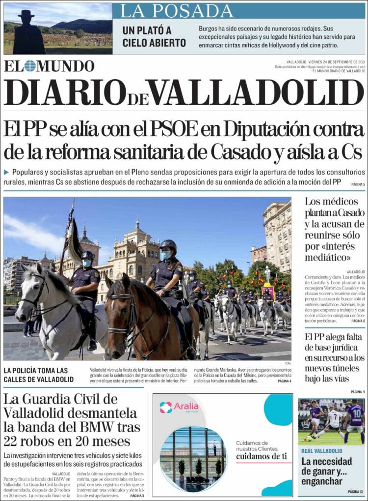 Portada de Diario de Valladolid (España)