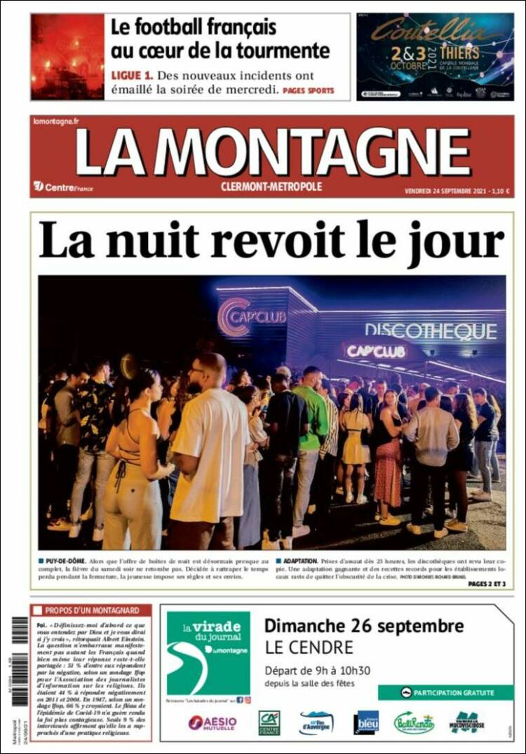 Portada de La Montagne (Francia)