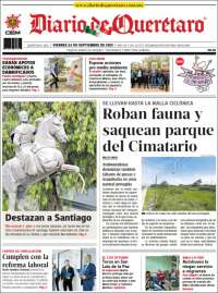 Portada de Diario de Querétaro (México)