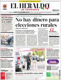 Portada de El Heraldo de Chihuahua (México)