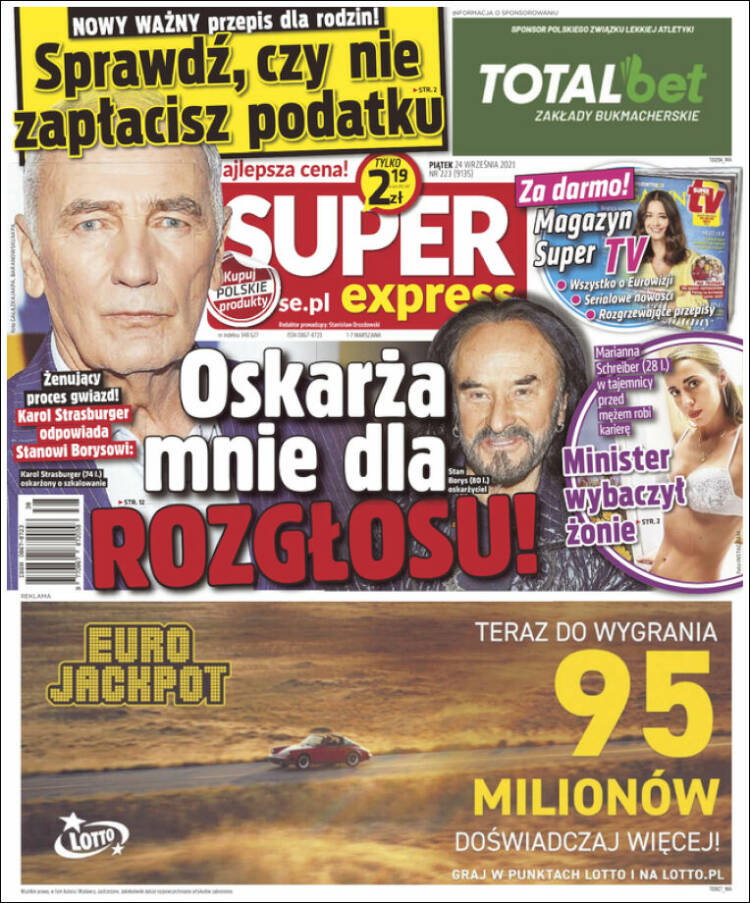 Portada de Super Express (Polonia)