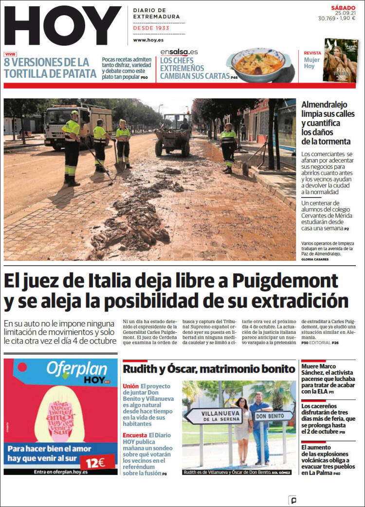 Portada de Hoy - Badajoz (España)