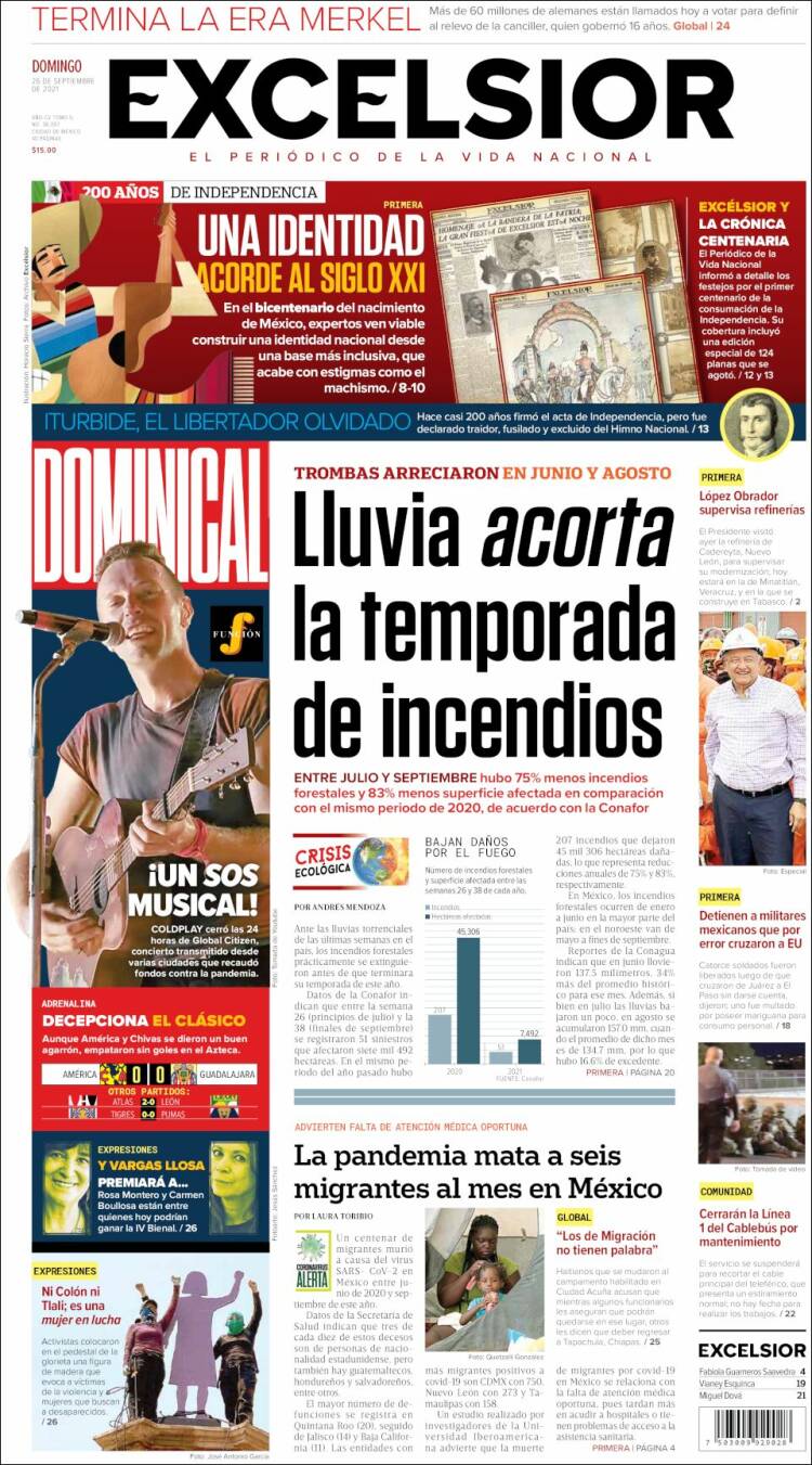 Portada de Excelsior (México)