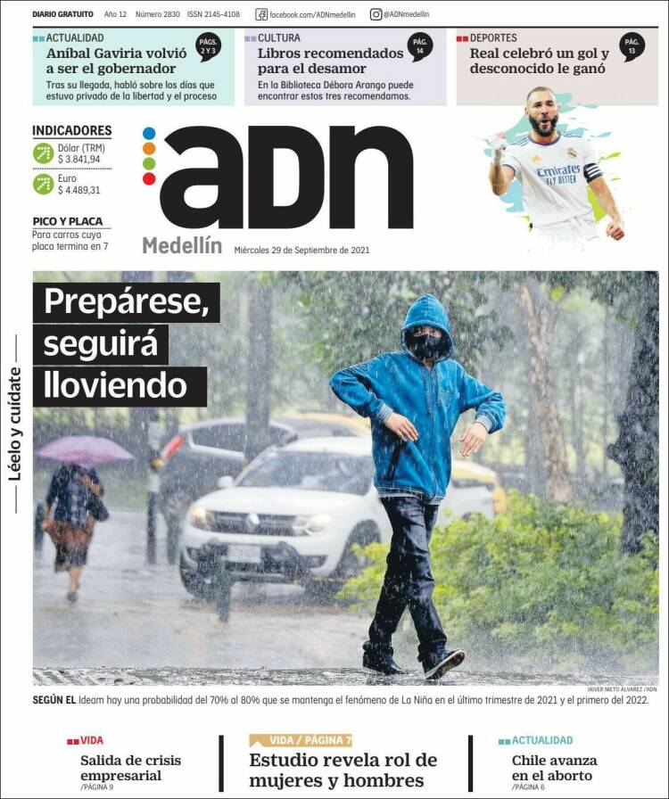 Portada de ADN - Medellín (Colombia)