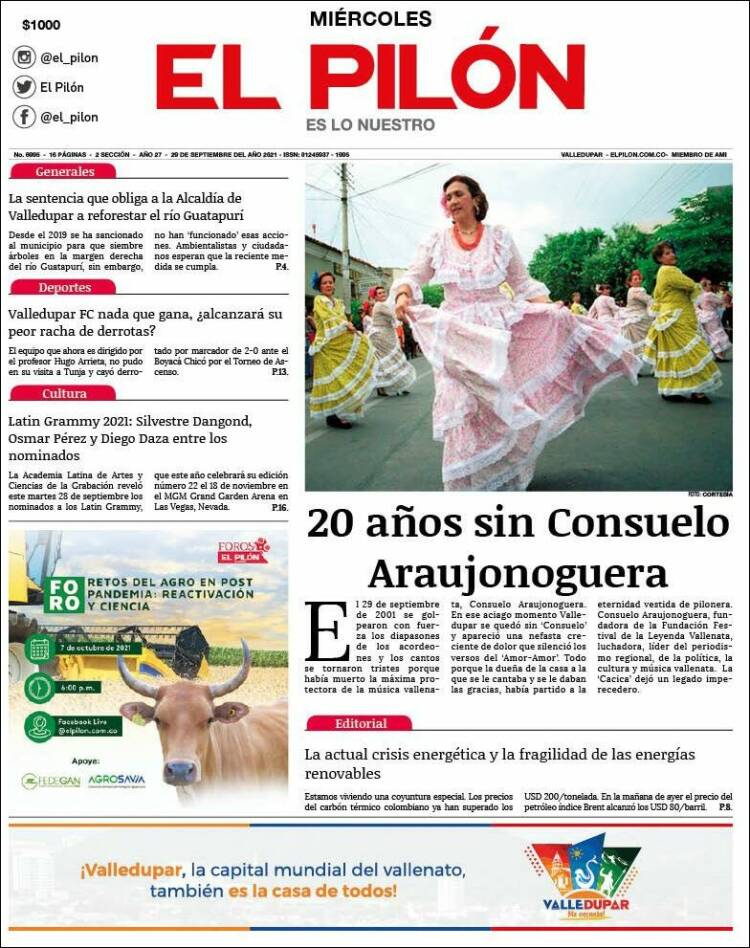 Portada de El Pilón (Colombie)