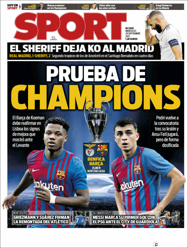 Portada de Sport (España)