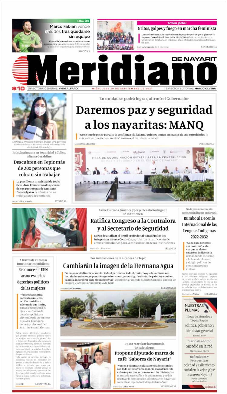 Portada de Meridiano (Mexique)