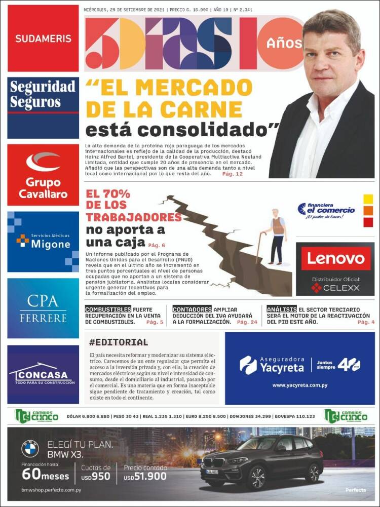 Portada de 5 Días (Paraguay)