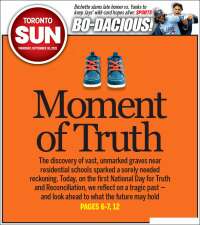 Portada de The Toronto Sun (Canadá)