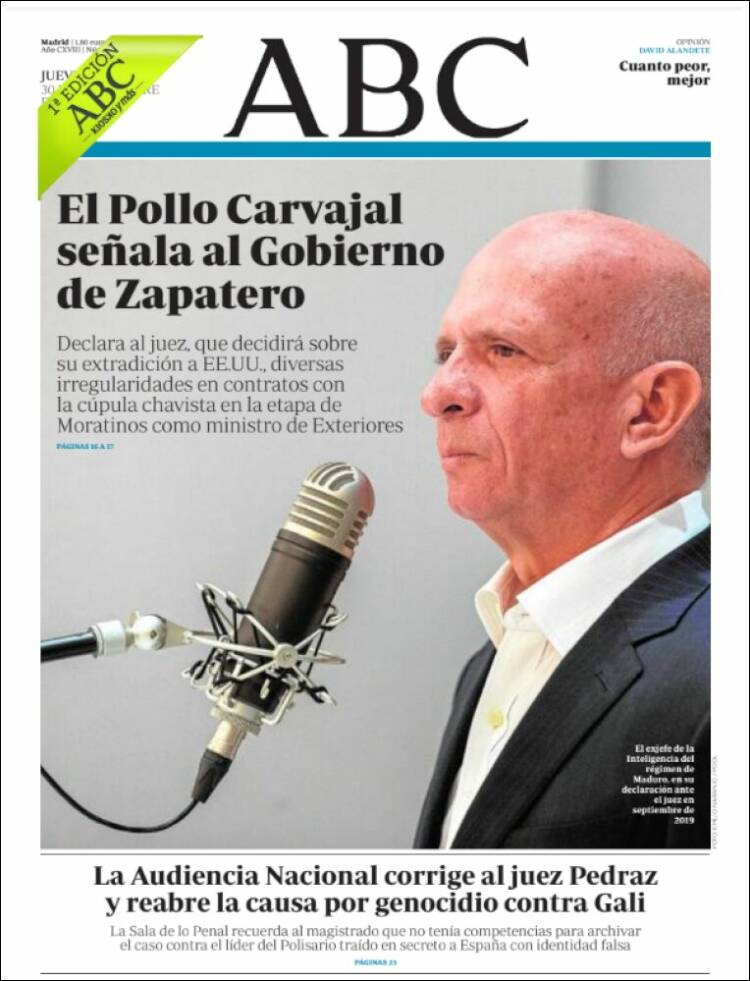 Portada de ABC (España)