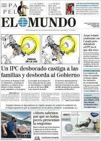 Portada de El Mundo (España)