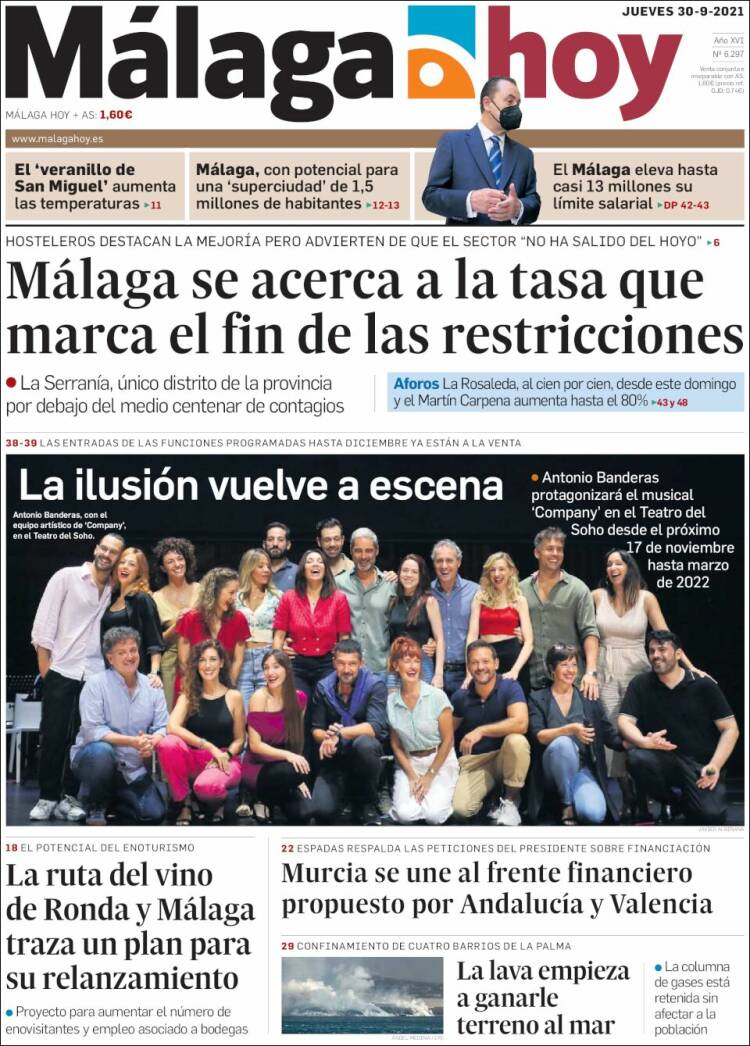 Portada de Málaga Hoy (España)