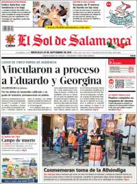 Portada de El Sol de Salamanca (M&eacute;xico)